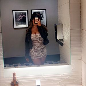 Marble spaghetti strap dress